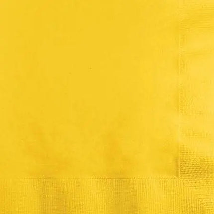 Value School Bus Yellow Beverage Napkins - Party Expo