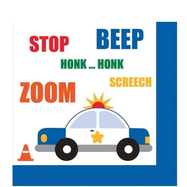 Value Traffic Jam Beverage Napkins - Party Expo