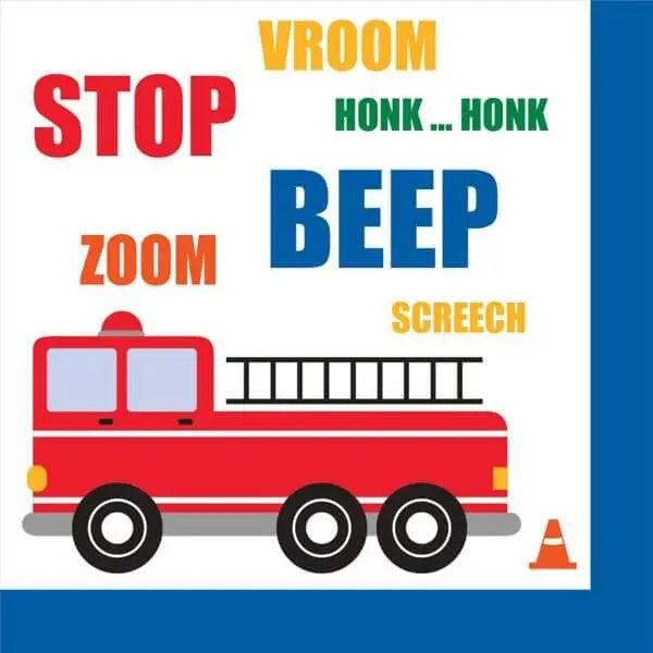 Value Traffic Jam Lunch Napkins - Party Expo