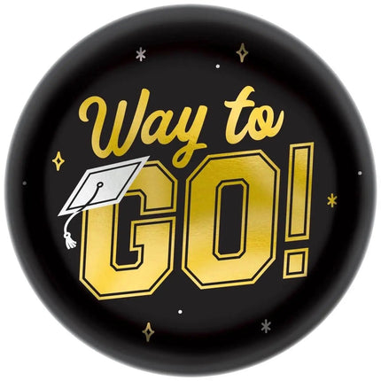 Way To Go Platter - Black - Party Expo