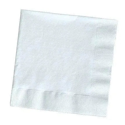 White Beverage Napkins (16ct) - Party Expo