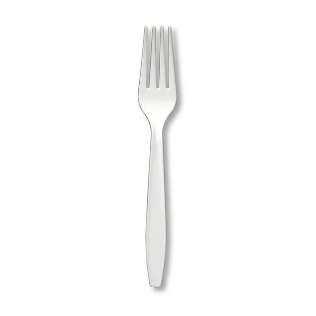 White Plastic Forks - Party Expo