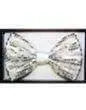White Sequin Bowtie (1ct) - Party Expo