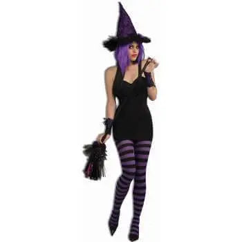 Wild 'N Witchy Tights - Purple & Black - Party Expo