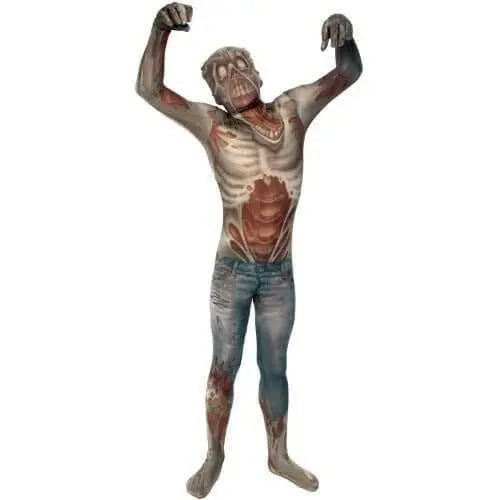 Zombie Morphsuit Adult Monster Costume- Large - Party Expo