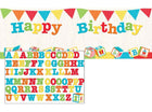 ABC Block Birthday Giant Party Banner - SKU:329344 - UPC:039938475451 - Party Expo