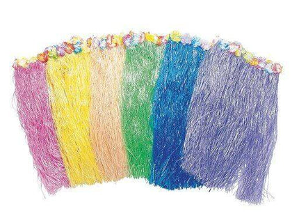 Adult Flowered Hula Skirt - Assorted Colors - SKU:3L-34/164 - UPC:780984543402 - Party Expo