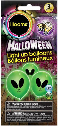 Alien Light-Up Balloon - SKU:54735 - UPC:011179547357 - Party Expo