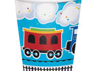 All Aboard - 9oz Train Cups (8ct) - SKU:322216- - UPC:039938389413 - Party Expo