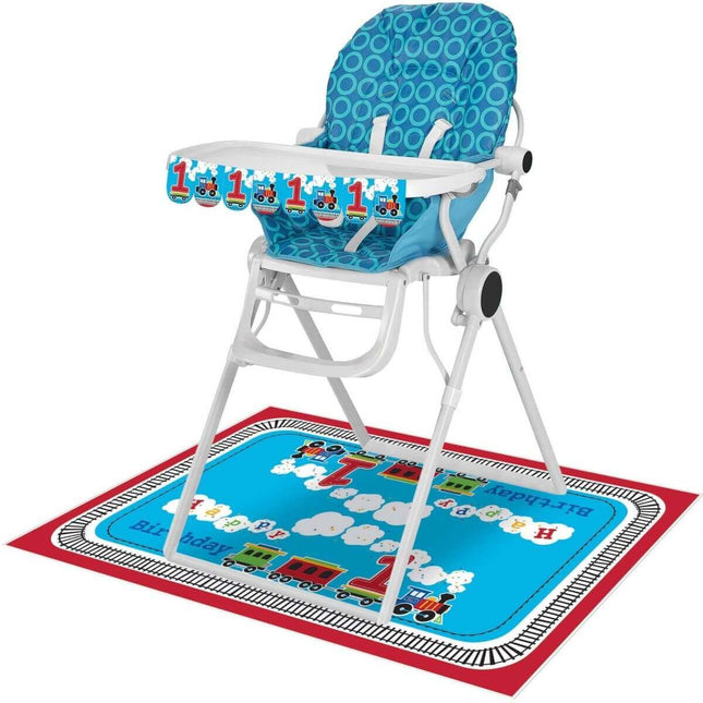 All Aboard - Train High Chair Kit - SKU:324353- - UPC:039938414474 - Party Expo