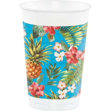 Aloha 16oz Plastic Cup - SKU:320000- - UPC:039938359485 - Party Expo