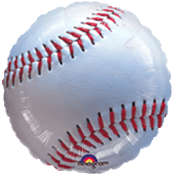 Anagram - 18" Championship Baseball Mylar Balloon #19 - SKU:19504 - UPC:048419260059 - Party Expo