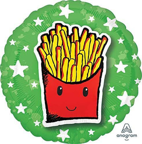 Anagram - 18" Epic Party French Fries Mylar Balloon #116 - SKU:92169 - UPC:026635378710 - Party Expo