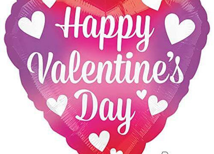 Anagram - 18" Happy Valentine's Day Splash Mylar Balloon - V10 - SKU:40577 - UPC:026635405775 - Party Expo