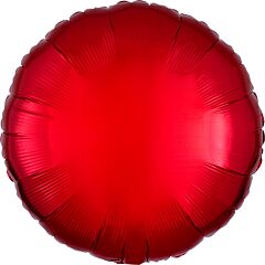 Anagram - 18" Metallic Red Round Mylar Balloon #231 - SKU:29533 - UPC:026635205849 - Party Expo