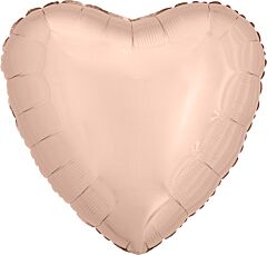 Anagram - 18" Rose Gold Heart Mylar Balloon #263 - SKU:87786 - UPC:026635361866 - Party Expo