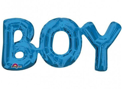 Anagram - 20" Blue Phrase Boy Mylar Balloon - SKU:78377 - UPC:026635330985 - Party Expo