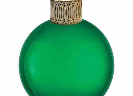 Anagram - 20" Christmas Green Ball Ornament Orbz Balloon - SKU:98624 - UPC:026635404068 - Party Expo