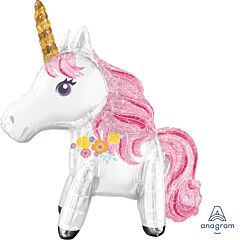 Anagram - 25" Magical Unicorn Mylar Balloon (Air-Filled) - SKU:92186 - UPC:026635368872 - Party Expo