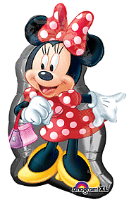 Anagram - 32" Disney Minnie Mouse Mylar Balloon - SKU:60754 - UPC:026635263740 - Party Expo