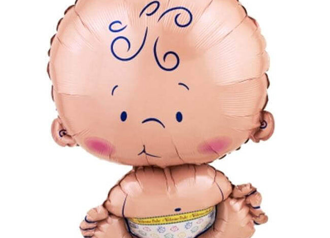 Anagram - Welcome Baby Mylar Balloon - SKU:M6-5408 - UPC:080518654087 - Party Expo