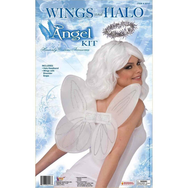 Angel Wings Kit with Halo - SKU:F25117 - UPC:721773251177 - Party Expo