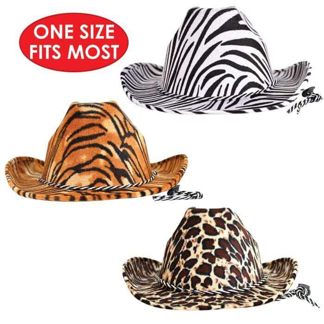 Animal Print Cowboy Hat - SKU:60720-ASST - UPC:034689607205 - Party Expo