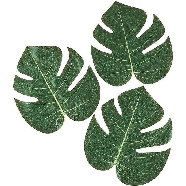 Artificial Tropical Leaves 12 count - SKU: - UPC:887600026698 - Party Expo