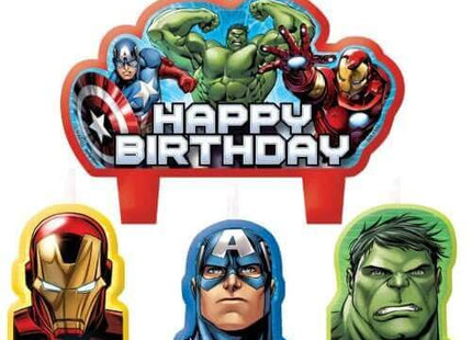 Avengers Molded Mini Character Birthday Candle Set - SKU:171354 - UPC:013051468323 - Party Expo