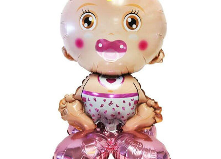 Baby Girl Kit Mylar Balloon (Air Inflated) - SKU:85107K - UPC:8712364961164 - Party Expo