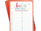 Baby Shower - Alphabet Game (24 Sheets) - SKU:380167 - UPC:192937128480 - Party Expo