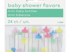 Baby Shower - Mini Plastic Baby Bottle - Assorted Colors - SKU:13940 - UPC:011179139408 - Party Expo