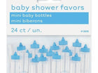 Baby Shower - Blue Mini Plastic Baby Bottle - SKU:13939 - UPC:011179139392 - Party Expo