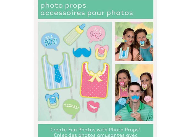 Baby Shower - Photo Booth Props - SKU:61931 - UPC:011179619313 - Party Expo