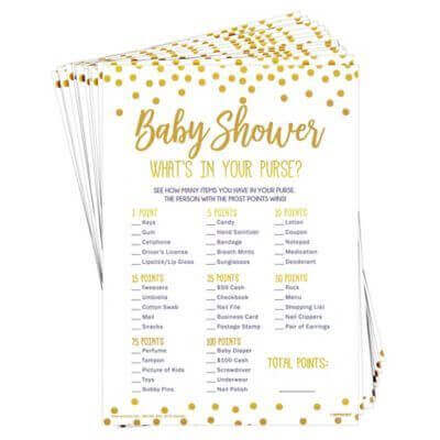 Baby Shower - Purse Game (24pcs) - SKU:380169 - UPC:192937128503 - Party Expo