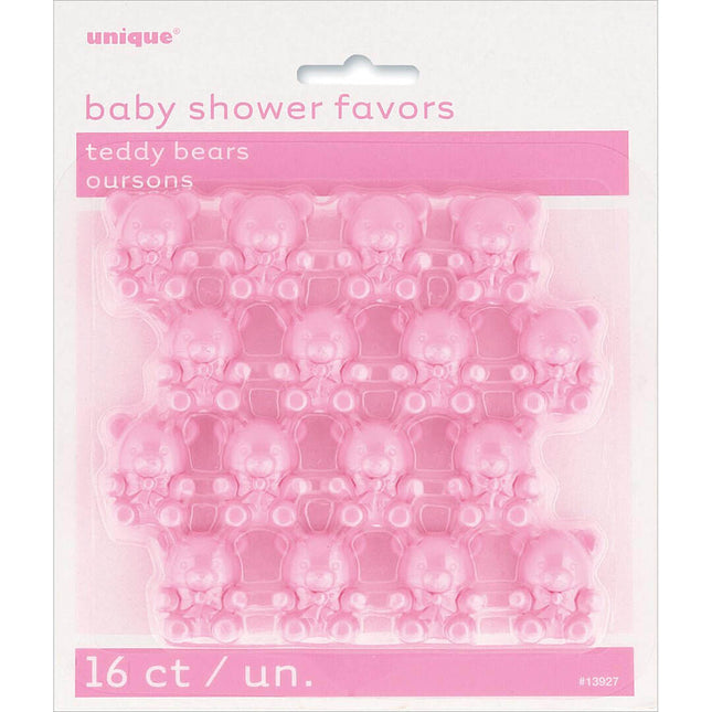 Baby Teddy Bear Favor-Pink - SKU:13927 - UPC:011179139279 - Party Expo