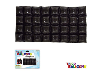 Backdrop Foil Balloons 44" X 22" - 1pc Black - SKU:BP0601BLK - UPC:810057958953 - Party Expo