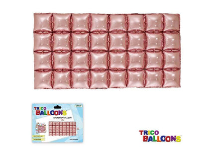 Backdrop Foil Balloons 44" X 22" - 1pc Rose Gold - SKU:BP0601RG - UPC:810057958939 - Party Expo