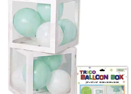 Balloon Box - White (4ct) - SKU:BP3402-WHITE - UPC:840300802184 - Party Expo