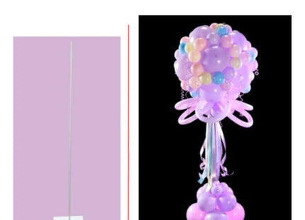 Balloon Column with Metal Base - SKU:B405G - UPC: - Party Expo