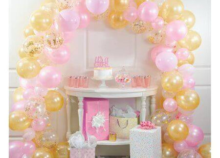 Balloon Garland Kit - Pink & Gold - SKU:351504 - UPC:039938784324 - Party Expo
