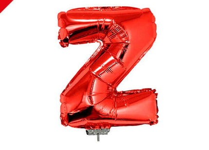 Balloon on Stick - 16" Red Letter Z - SKU:85079** - UPC:8712364850796 - Party Expo