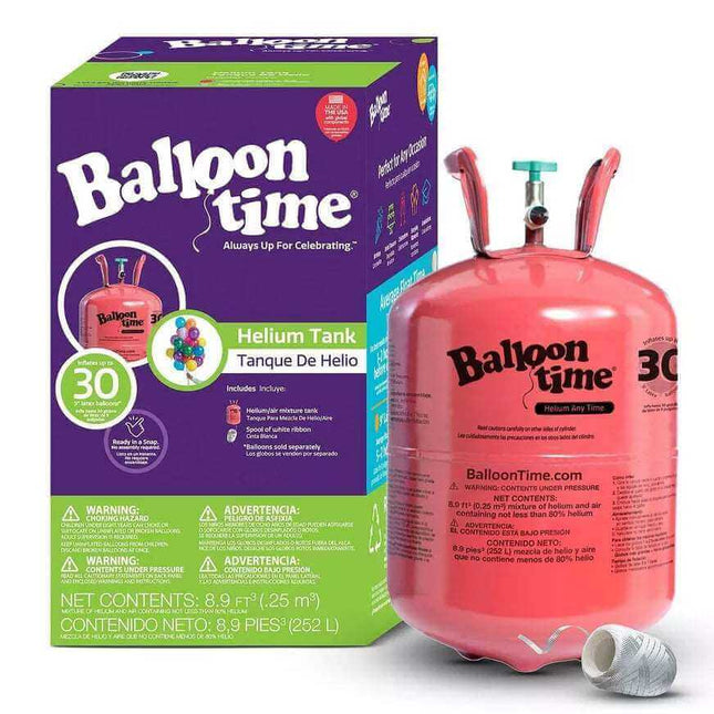 Balloon Time Small Helium Tank 8.9cu ft, 5in - SKU:347147 - UPC:014045471473 - Party Expo