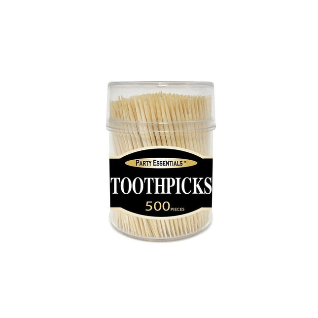Bamboo Toothpicks - 500 count - SKU:N265003 - UPC:098382265087 - Party Expo