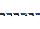 Banner Grad Cap Tassel - Blue - SKU:120736.105 - UPC:192937315965 - Party Expo