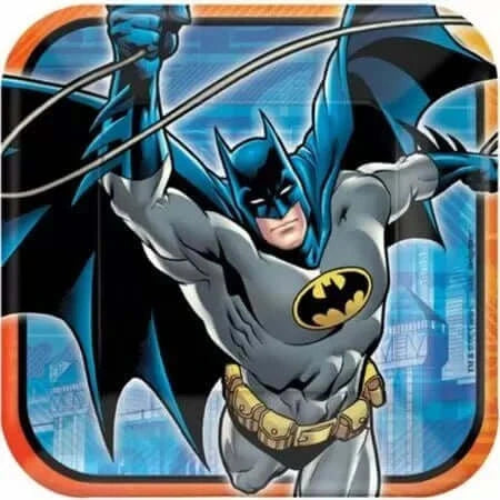 9" Batman Dinner Plates (8ct) - SKU:551386 - UPC:013051489878 - Party Expo