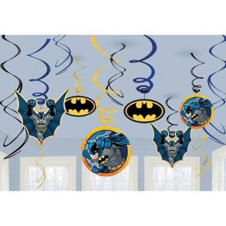 Batman Swirl Pack Decoration - SKU:671386 - UPC:013051481551 - Party Expo