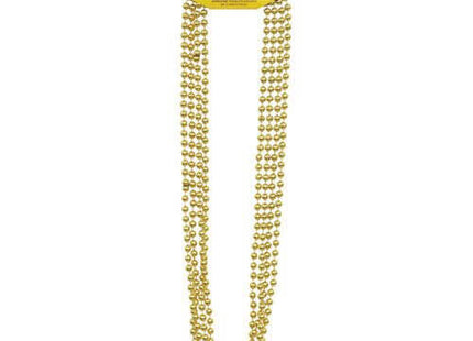 Bead Necklace - Gold Metallic - SKU:95119 - UPC:011179951192 - Party Expo