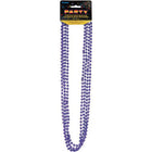 Bead Necklace-Purple Metallic - SKU:95105 - UPC:011179951055 - Party Expo