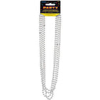 Bead Necklace-Silver Metallic - SKU:95130 - UPC:011179951307 - Party Expo